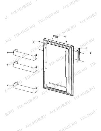 Взрыв-схема холодильника Acec RCOC1302 - Схема узла Refrigerator door